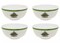 Spode Christmas Tree 6 Inch BPA-Free Melamine Bowls, Set of 4